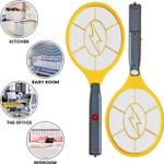 Electric Fly Insect Swatter Zapper - Mosquito Killer Wasp Trap Swat Racket Bat