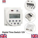 DC 12V 16A LCD Digital Timer Switch Electronic Power Programmable Time Relay UK