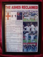 England 2009 Ashes winners - framed print