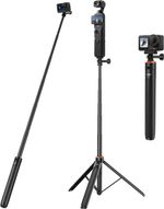 53"/135Cm Selfie Stick Tripod, Portable Travel Stand for DJI Osmo Pocket 4/3, In