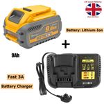 For DeWalt DCB547 DCB546 18v/54v FLEXVOLT XR 9.0Ah Li-ion Battery charger