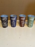 Burger King Star Wars Mandalorian Grogu Colour Changing Metal Cups Set of 4 NEW