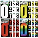 Large Wheelie Bin Numbers Sticky Adhesive Outdoor Bin Number Waterproof Durable