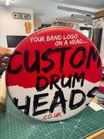 Custom Printed Bass Drum Decal  |  Custom Band Name Decal  |  Bass Drum Sticker