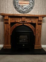 Wooden Fire Surround With Granite Hearth