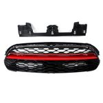 BLACK+RED GP STYLE FRONT BUMPER GRILLE GRILL FOR MINI COOPER F55 F56 F57 2014-21