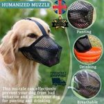 Dog Soft Breathable Safety Muzzle Adjustable Mouth Cover Pet Mesh Anti-Barking