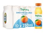 Tropicana Pure Orange Juice No Bits No Added Sugar 250ml Pack of 12