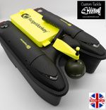 RidgeMonkey Hunter 750 Bait Boat - Hi-Viz Edition front  mount  Deeper arm