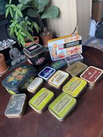 Large Collection Of Vintage Boxes & Tins for tobacco etc