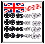 METAL SEW-ON SNAP FASTENERS POPPERS HUGE PRESS STUDS VARIOUS SIZES