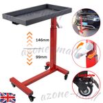 Heavy Duty Adjustable Work Table for Mechanic Rolling Tool Tray Table with Wheel