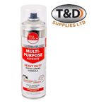 Timco 500ml Multi-Purpose Adhesive Spray - Contact Glue for Flooring & Crafts
