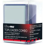 Ultra Pro Toploader Deck Box, 25 Toploaders & 25 Standard Soft Sleeves Combo