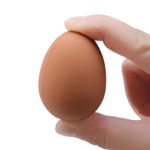 1Pcs Novelty Bouncy Eggs Realistic Fake Rubber Bouncing BallsModel Farm Chicken