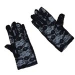 1 Pair of Summer Short Lace Gloves UV Protection Full Finger Gloves Outdoor