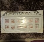 My First Year White Baby Multi-Picture Photo Frame Collage, 12 Apertures