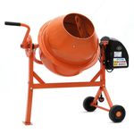 Large Electric Cement Mixer Portable Concrete Mortar Mixing Machine 63/120/140L