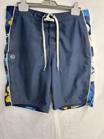 Rip Curl Boardshorts Men’s Size W34 Blue Drawstring Floral Pattern On Side VGC