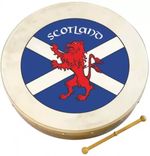 Waltons Scots Flag 18" Bodhran with Tipper - make us a OFFER Sale now on