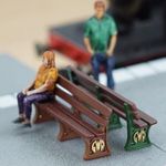 OO Gauge Station Bench (x2) | Model Railway GWR Benches | 1:76 Scale Seats