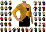 Womens Open Front Tie Up Shrug Ladies Knitted Cropped Bolero Short Cardigan Top