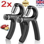 2 Pack Hand Grip Strengthener Adjustable 5-60 kg  Hand Exerciser Forearm Trainer