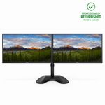 Refurbished Dual Monitor Setup: 2 x 24" HD 1920x1080 Monitors with Stands