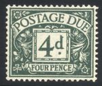 GB 1937 Postage Due 4d D31 u/m Cat £110