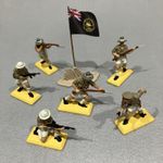 Britains Compatible Deetail 6x WW2 British Desert Scorpions (DSG) METAL BASES