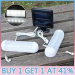 2PCS Solar Powered LED Shed Light With Pull Switch Barn Lamp for Indoor Outdoor