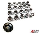 60 PCS X 33MM WHEEL NUT COVER CHROME CAPS FOR MERCEDES MAN DAF SCANIA VOLVO
