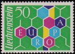 LIECHTENSTEIN 1960 Europa C.E.P.T. 50 cent Honeycomb, Sc #356, fine, fresh, MNH