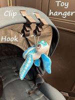 Pram / Pushchair Canopy Hooks For Toy. Pack Of 2