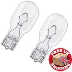 2 X 12v W16W 21W 955 921 t15 clear bulbs back-up reverse wedge capless - Blister