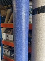 Slip Resistant Shower Room/wet Room Vinyl Polyflor Hydro Roll End Blue Forge.