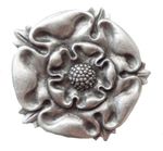 House of York Yorkshire Rose Pewter Pin Badge 