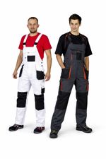 Mens Work Bib & Brace Overalls Work Trousers Grey or White 28-44in painter