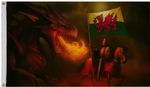 Wales Dragon Polyester 5'x3' Flag Patriot