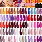 10PCS Nail Gel Polish Set Soak off UV LED Colour Base Top Coat Nail Varnish Hot·