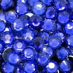 Royal Blue 1000pcs Resin Rhinestones Beads Flat Back Nail Art Craft Gems