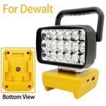LED Work Light Flashlight Spotlight For DeWalt XR 18V 20V Battery w/ USB Type-C