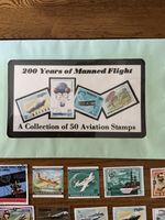 200 Years Of Manned Flight.a Collection Of 50 Aviation Postage Stamps