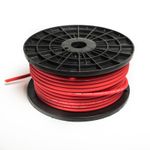 8 GAUGE OFC RED 10mm² POWER CABLE OXYGEN FREE COPPER PER METRE 