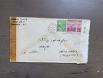 Palestine Cover Envelope from US to Palestine 1943