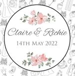 70 x  Personalised Wedding Pink Roses Effect Favour Labels Stickers Celebrations