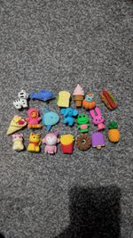 Bundle of Cute Buildable Erasers Bundle Of 19 Animal and Food Novelty Erasers