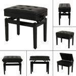 Adjustable Piano stool height piano wooden stool keyboard stool cushion seat