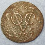 Overhout 1777 Shipwreck Salvage COA 1767 VOC New York Copper Penny Colonial Copp