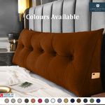 Headboard Wedge Pillow Cushion – Bed Back Rest Reading & Lumbar Support